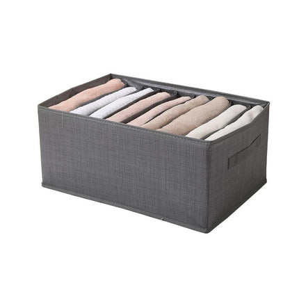 Scatola box pieghevole per pantaloni maglioni jeans 9 scomparti contenitore organizer salvaspazio per armadi 44x20x30 cm - enzoled