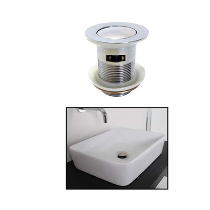 Piletta di scarico universale 1/4 in ottone per lavandino pop-up tappo a pressione 85 mm - enzoled