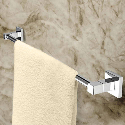 Porta asciugamano moderno da muro in acciaio fissaggio con viti o senza viti porta asciugamani 40 e 62 cm arredo bagno - enzoled