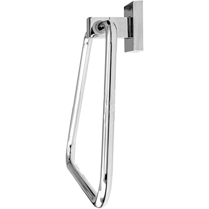 Porta asciugamano ad anello da muro in acciaio fissaggio con viti o senza viti porta asciugamani arredo bagno - enzoled