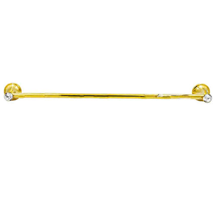 Porta asciugamano lungo 63 cm da Bagno da Muro in acciaio oro con punto luce cristallo in acrilico accessori bagno - enzoled