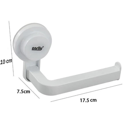 Porta rotolo carta igienica da parete con ventosa portarotolo da muro accessorio da bagno - enzoled