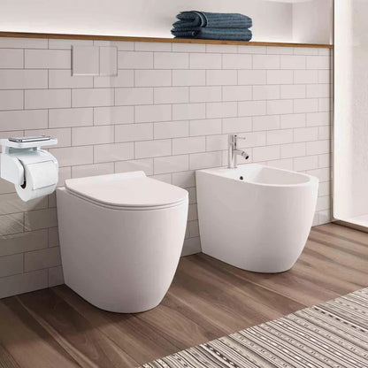Porta rotolo per carta igienica con ripiano da parete con ventosa portarotolo con mensola da muro accessorio da bagno - enzoled