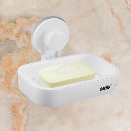 Portasapone a Ventosa Porta Sapone saponetta Spugna a Muro da Appendere a Parete Accessorio da Bagno - enzoled