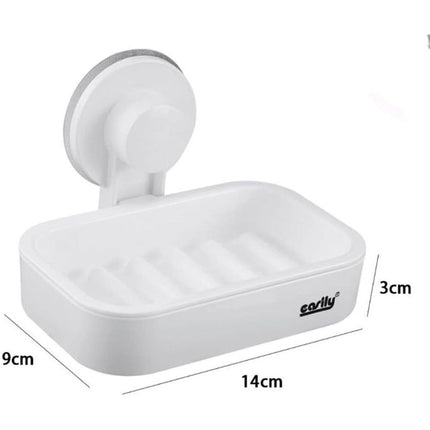 Portasapone a Ventosa Porta Sapone saponetta Spugna a Muro da Appendere a Parete Accessorio da Bagno - enzoled