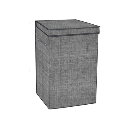 Portabiti pieghevoli in tessuto, beige o grigio, per armadio e lavanderia scatola contenitore cesto portabiancheria salvaspazio per abiti organizer - enzoled