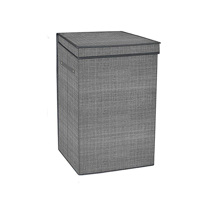 Portabiti pieghevoli in tessuto, beige o grigio, per armadio e lavanderia scatola contenitore cesto portabiancheria salvaspazio per abiti organizer - enzoled
