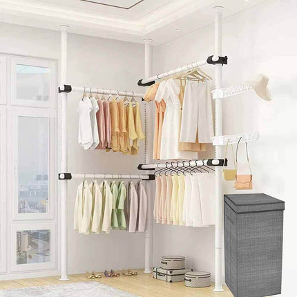 Portabiti pieghevoli in tessuto, beige o grigio, per armadio e lavanderia scatola contenitore cesto portabiancheria salvaspazio per abiti organizer - enzoled