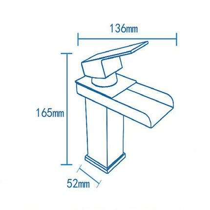 Miscelatore a cascata cromato da lavabo per bagno canna alta o bassa leva monocomando rubinetto per lavandino moderno modello cascata silver - enzoled