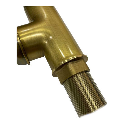Rubinetto da cucina stile retrò a canna alta miscelatore antico per lavello orientabile in ottone bronzo - enzoled