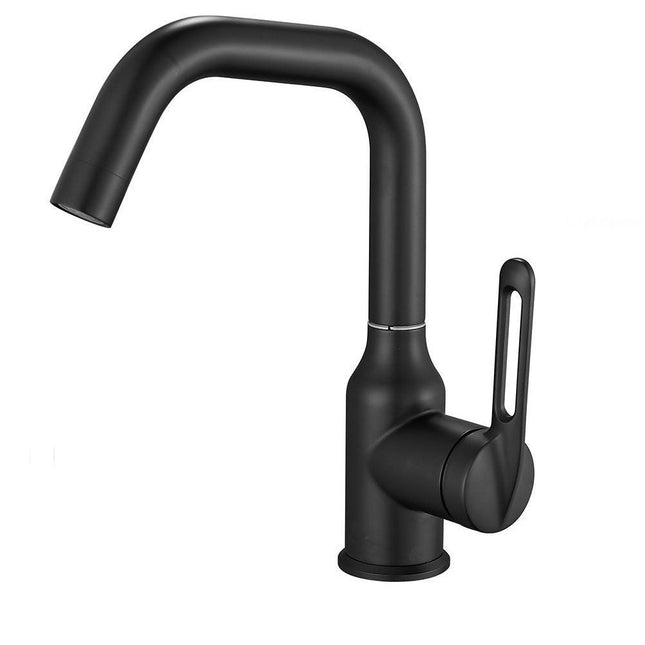 Rubinetto da cucina ultra moderno a canna bassa miscelatore monocomando per lavandino - enzoled