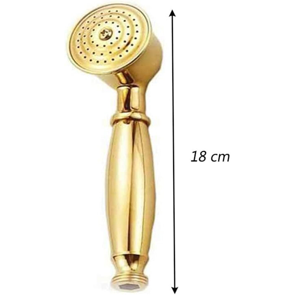 Rubinetto per bagno miscelatore doppio comando lavabo bidet vasca doccia in ottone oro lucido modello Roma - enzoled