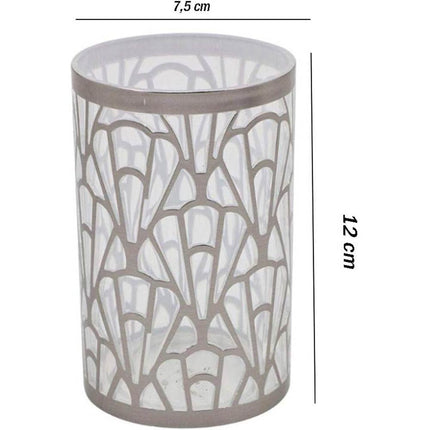 Set Accessori Bagno 3 Pezzi argento stile contemporaneo con Dispenser Sapone Bicchiere portaspazzolino piattino portasapone - enzoled