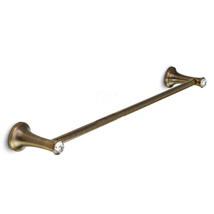 Set bagno in acciaio colore bronzo e ceramica con punti luce in acrilico 6 pezzi arredo bagno - enzoled
