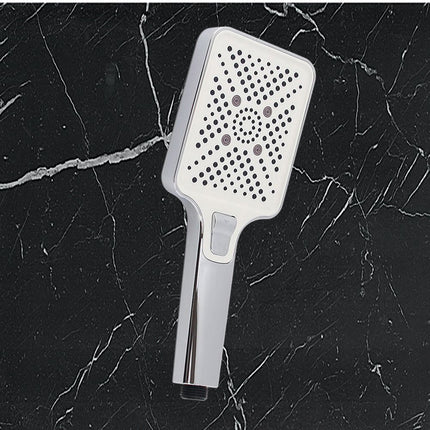 soffione doccia quadrato moderno triplo getto d’acqua doccetta attacco universale ½ - enzoled