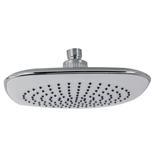 Soffione per doccia da bagno quadrato multigetto effetto pioggia con filtro anticalcare ad alta pressione bianco - enzoled