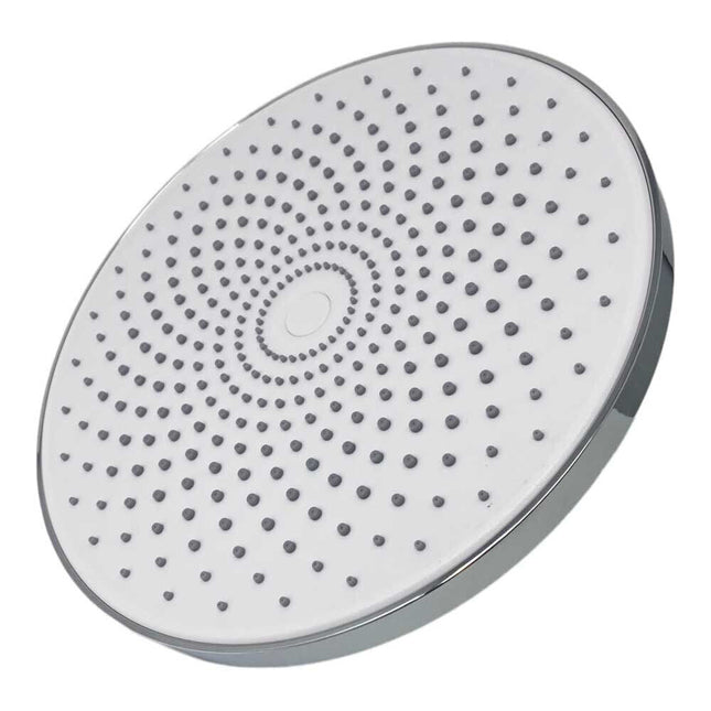 Soffione per doccia da bagno rotondo 22 cm in abs doccetta con filtro anticalcare alta pressione cromato - enzoled