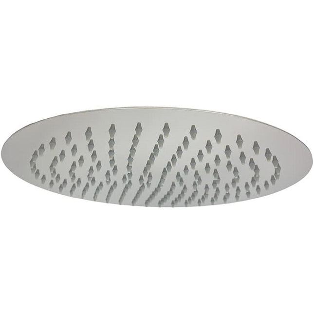 Soffione per doccia da bagno slim tondo 30 cm effetto pioggia cromato attacco universale 1/2 - enzoled