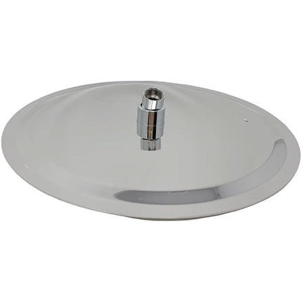 Soffione per doccia da bagno slim tondo 30 cm effetto pioggia cromato attacco universale 1/2 - enzoled