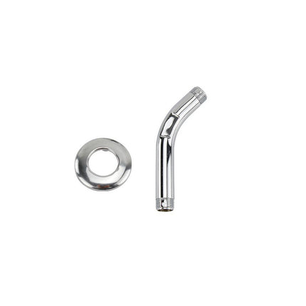 Soffione per doccia tondo 7.5 cm multigetto con regolatore getto cromato lucido staffa inclusa - enzoled