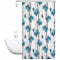 Tenda moderna per doccia vasca da bagno impermeabile pvc 12 ganci decorazione fiori blu 200x180 cm o 200x240 cm - enzoled