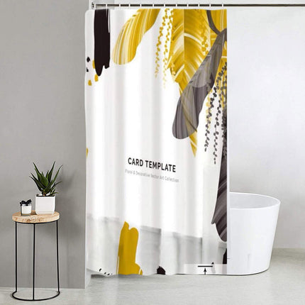 Tenda moderna per doccia vasca da bagno impermeabile pvc 12 ganci con decorazione floreale vittoriale 180x180 cm - enzoled
