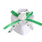 12 Scatolina portaconfetti a Cuore per promessa di Matrimonio bomboniere segnaposto in Tessuto Bianco e Verde - enzoled
