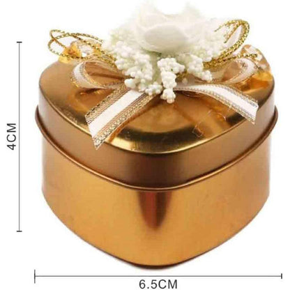 Set 12 scatoline portaconfetti a Forma di Cuore per Anniversario scatole per Confetti bomboniere segnaposto in Latta 50 Anni Matrimonio - enzoled