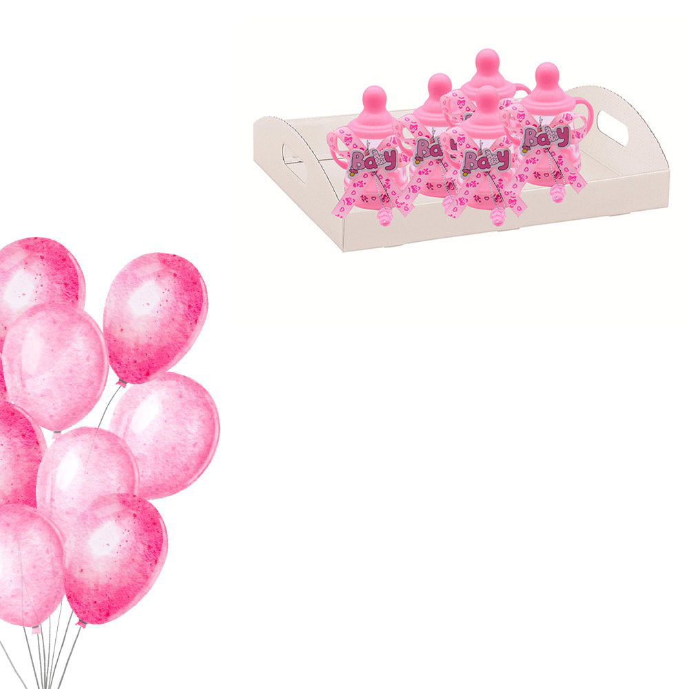 Portaconfetti a Forma di biberon 12 Pezzi per Battesimo Nascita confettata Scatola Confetti bomboniere segnaposto - enzoled