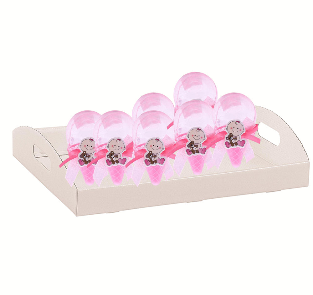 Portaconfetti a Forma di Gelato 12 Pezzi per Battesimo Nascita confettata Scatola Confetti bomboniere segnaposto - enzoled