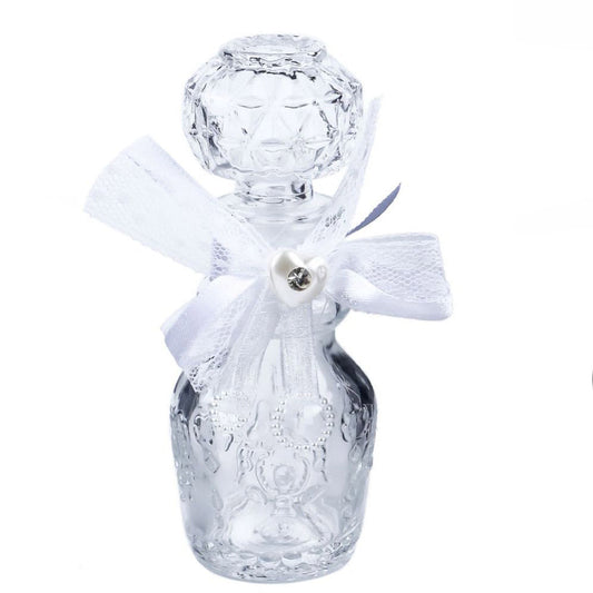 Set 12 bottigline Decorate in Vetro per liquori Whisky Cognac bomboniera segnaposto Matrimonio - enzoled
