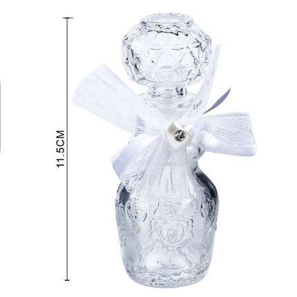 Set 12 bottigline Decorate in Vetro per liquori Whisky Cognac bomboniera segnaposto Matrimonio - enzoled
