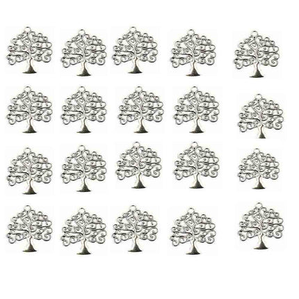 Decorazione per bomboniera 20 ciondolo albero della vita per portaconfetti compleanno comunione laurea - enzoled