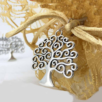 Decorazione per bomboniera 20 ciondolo albero della vita per portaconfetti compleanno comunione laurea - enzoled