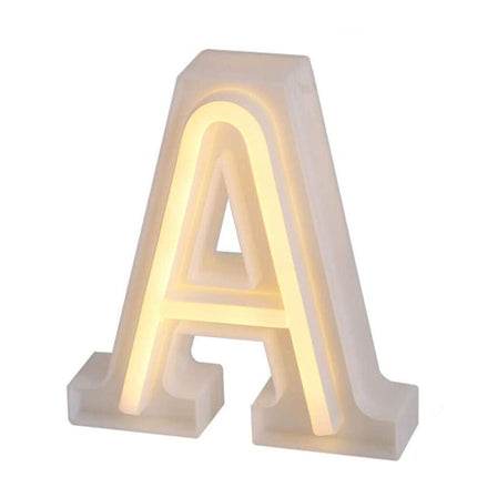 Lettere luminose neon a led luci alfabeto dalla A alla Z luminoso per decorazione casa compleanni nozze festa bar eventi luce calda - enzoled