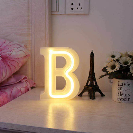 Lettere luminose neon a led luci alfabeto dalla A alla Z luminoso per decorazione casa compleanni nozze festa bar eventi luce calda - enzoled