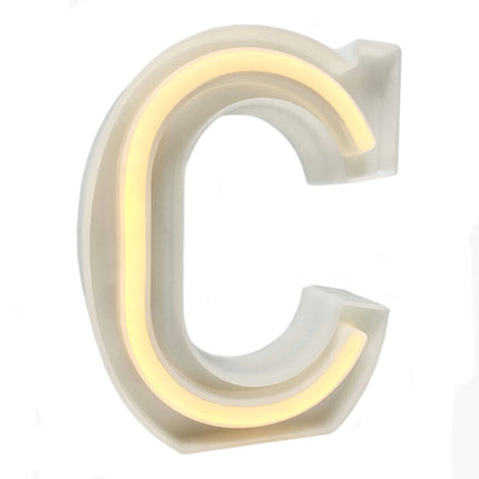 Lettere luminose neon a led luci alfabeto dalla A alla Z luminoso per decorazione casa compleanni nozze festa bar eventi luce calda - enzoled