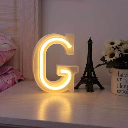 Lettere luminose neon a led luci alfabeto dalla A alla Z luminoso per decorazione casa compleanni nozze festa bar eventi luce calda - enzoled