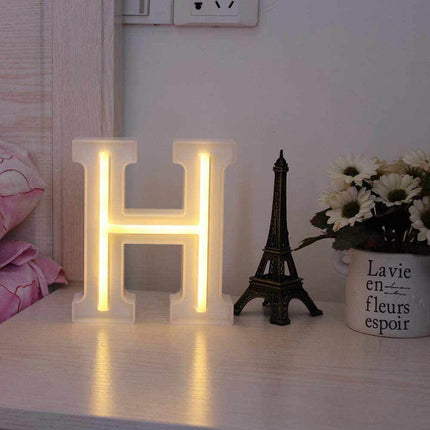Lettere luminose neon a led luci alfabeto dalla A alla Z luminoso per decorazione casa compleanni nozze festa bar eventi luce calda - enzoled