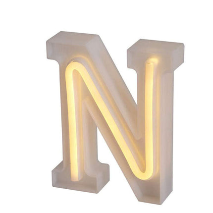 Lettere luminose neon a led luci alfabeto dalla A alla Z luminoso per decorazione casa compleanni nozze festa bar eventi luce calda - enzoled