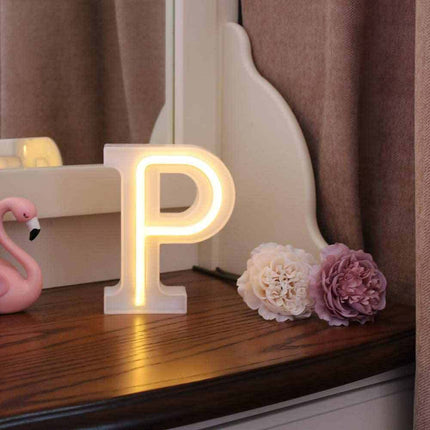 Lettere luminose neon a led luci alfabeto dalla A alla Z luminoso per decorazione casa compleanni nozze festa bar eventi luce calda - enzoled