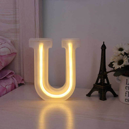 Lettere luminose neon a led luci alfabeto dalla A alla Z luminoso per decorazione casa compleanni nozze festa bar eventi luce calda - enzoled