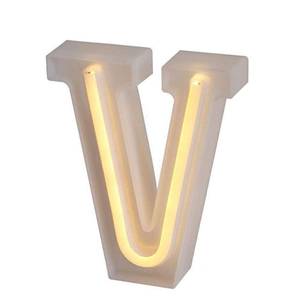 Lettere luminose neon a led luci alfabeto dalla A alla Z luminoso per decorazione casa compleanni nozze festa bar eventi luce calda - enzoled