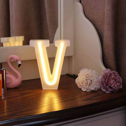 Lettere luminose neon a led luci alfabeto dalla A alla Z luminoso per decorazione casa compleanni nozze festa bar eventi luce calda - enzoled