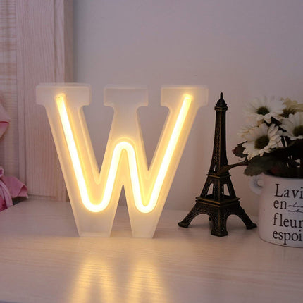 Lettere luminose neon a led luci alfabeto dalla A alla Z luminoso per decorazione casa compleanni nozze festa bar eventi luce calda - enzoled