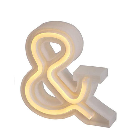 Lettere luminose neon a led luci alfabeto dalla A alla Z luminoso per decorazione casa compleanni nozze festa bar eventi luce calda - enzoled