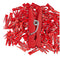 100 Pezzi mollette in legno portafoto mollettine rosse 3.5 cm clip per decorazione regali fiori - enzoled