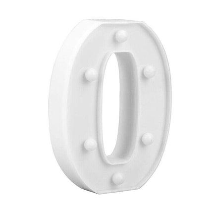 Numero luminoso bianco a LED decorazione per eventi feste compleanni luce calda 3000k 16x3 cm - enzoled