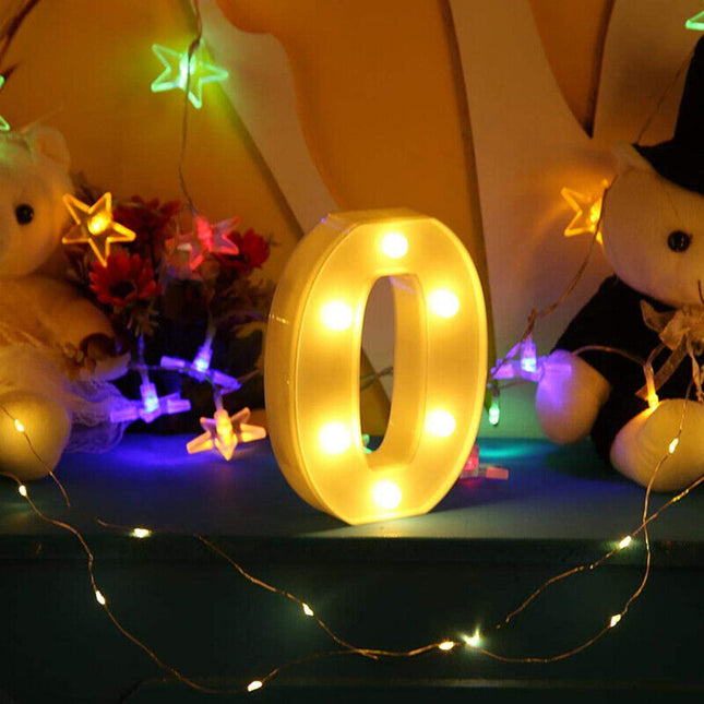 Numero luminoso bianco a LED decorazione per eventi feste compleanni luce calda 3000k 16x3 cm - enzoled