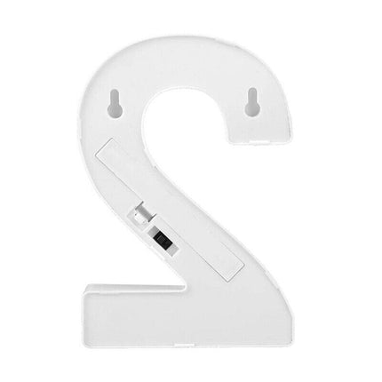 Numero luminoso bianco a LED decorazione per eventi feste compleanni luce calda 3000k 16x3 cm - enzoled
